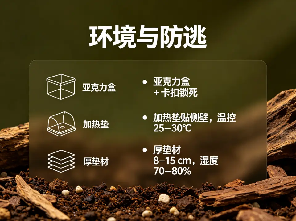 宠物蝎子饲养环境与防逃