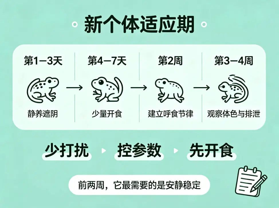 两栖宠物入坑指南:新个体适应期