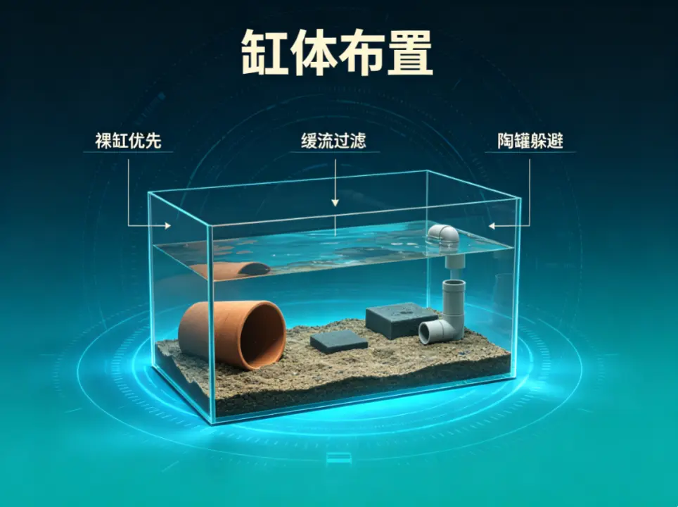 六角恐龙饲养指南：缸体布置