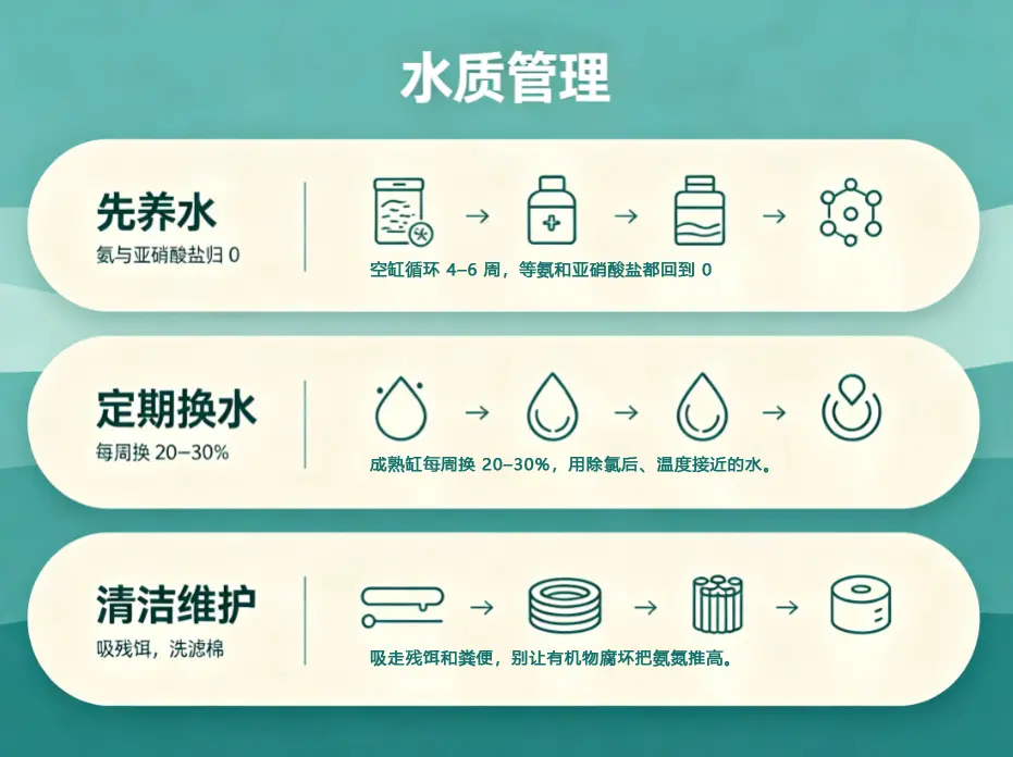 六角恐龙饲养指南：水质管理