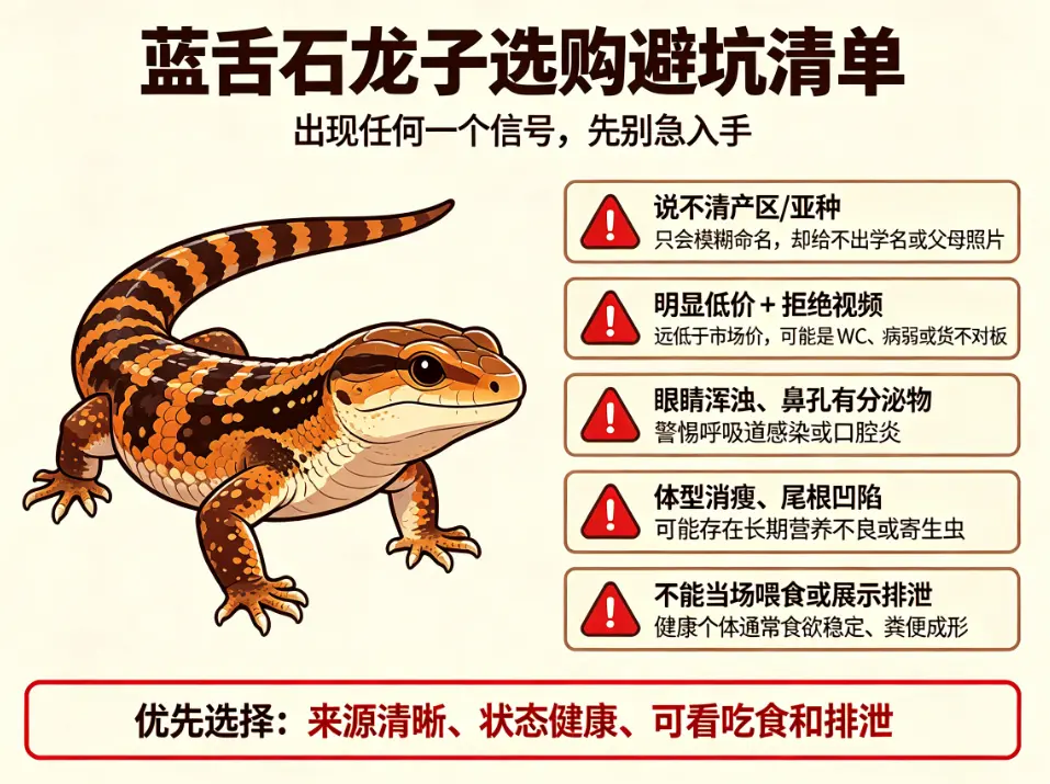 蓝舌石龙子的选购避坑清单
