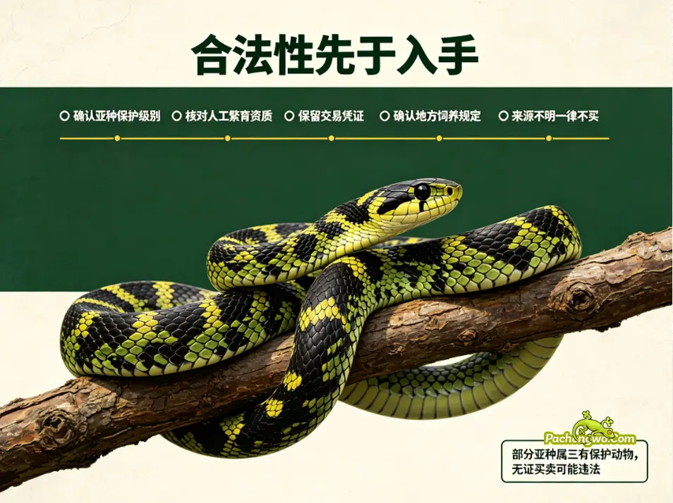 饲养黑眉锦蛇，合法性先于入手