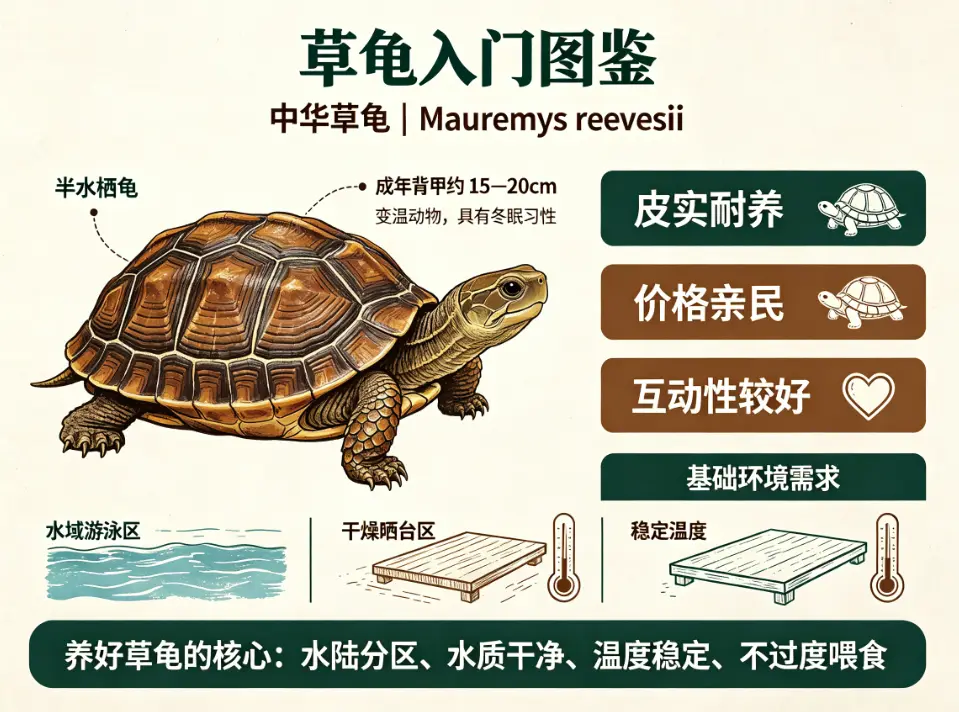 草龟饲养全攻略：新手入坑须知