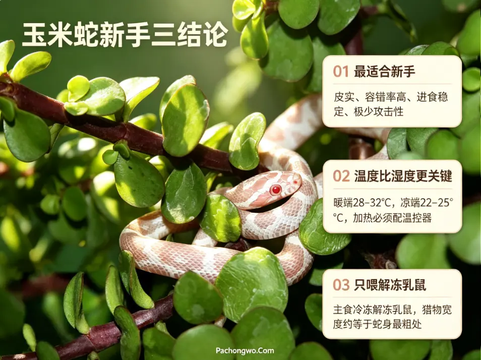 玉米蛇新手三结论