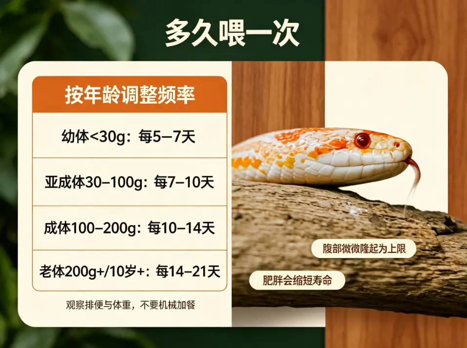 玉米蛇多久喂一次