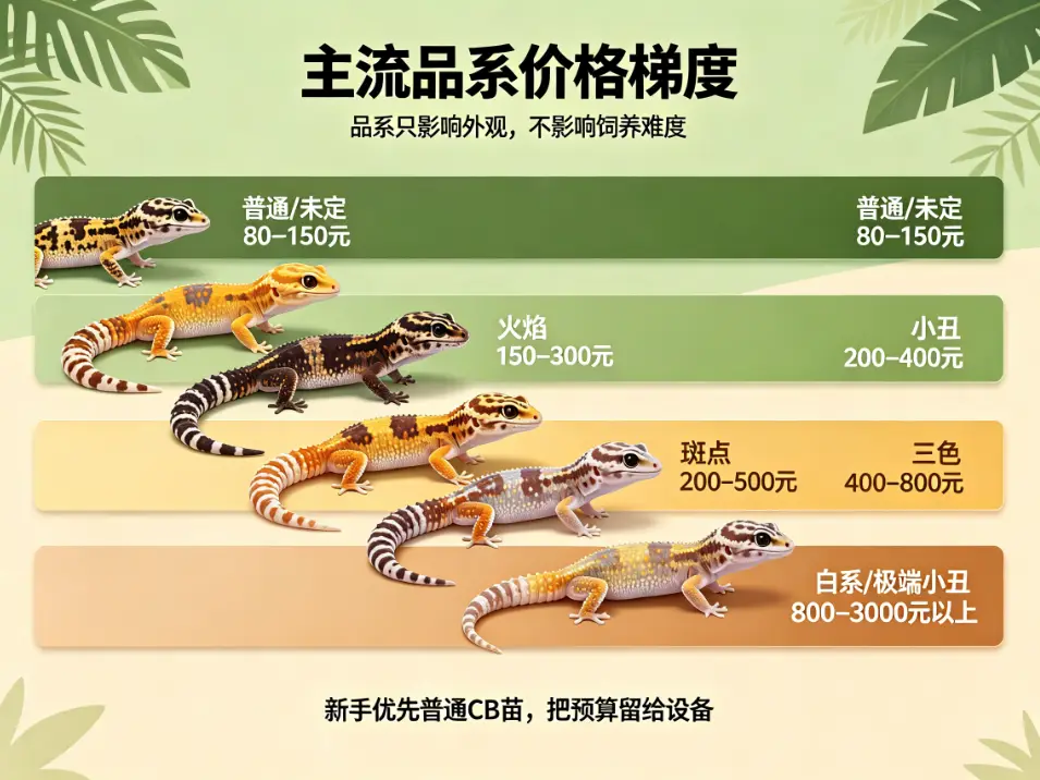 睫角守宫主流品系价格