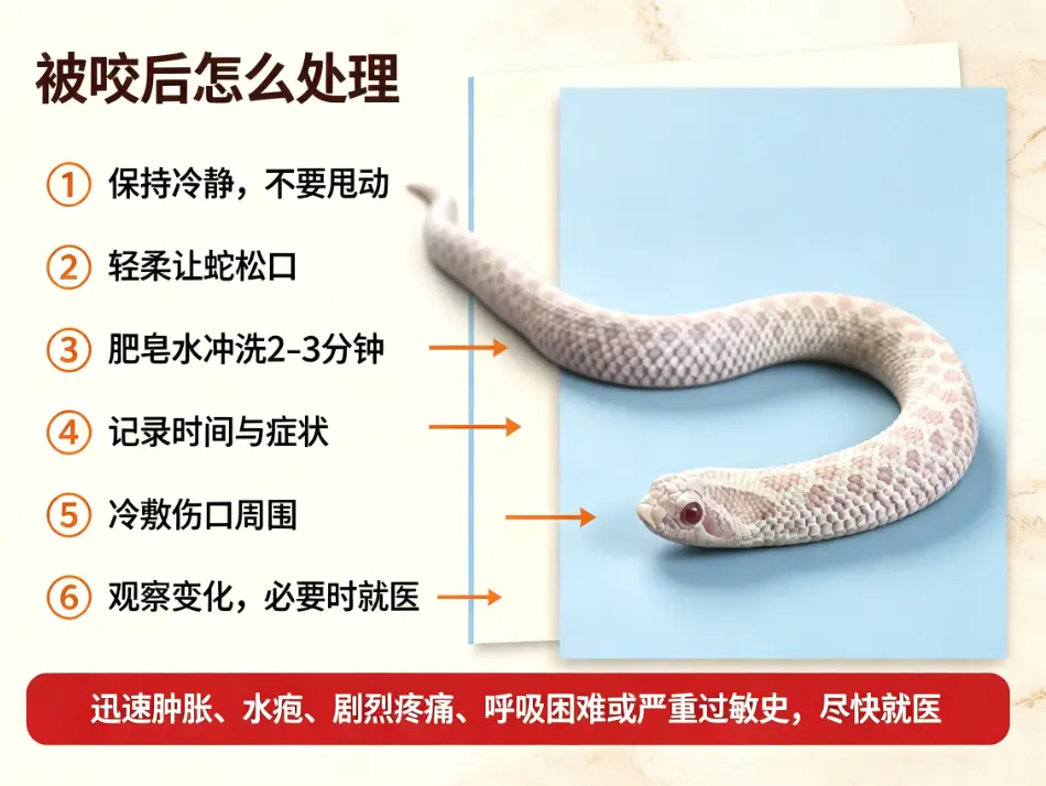 猪鼻蛇饲养，被咬后怎么处理