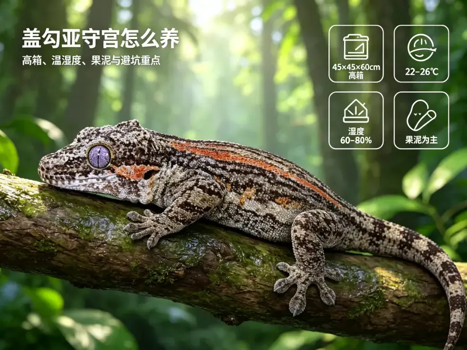 盖勾亚守宫怎么养，新手指南