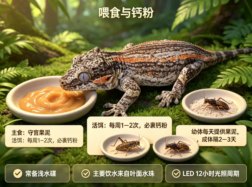 盖勾亚守宫喂食指南