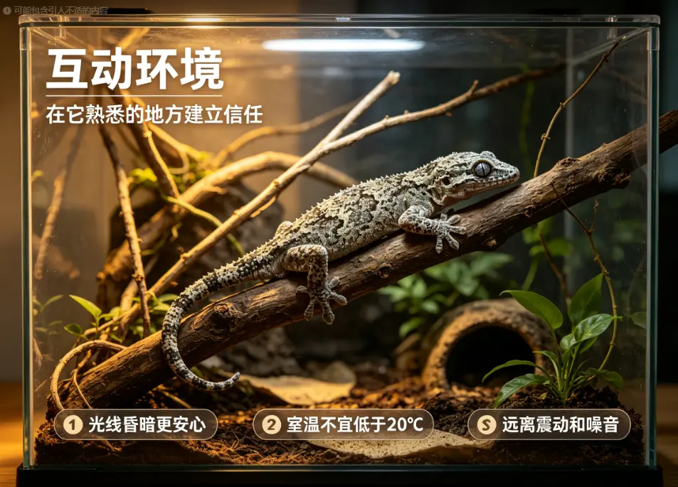 盖勾亚守宫互动环境示意