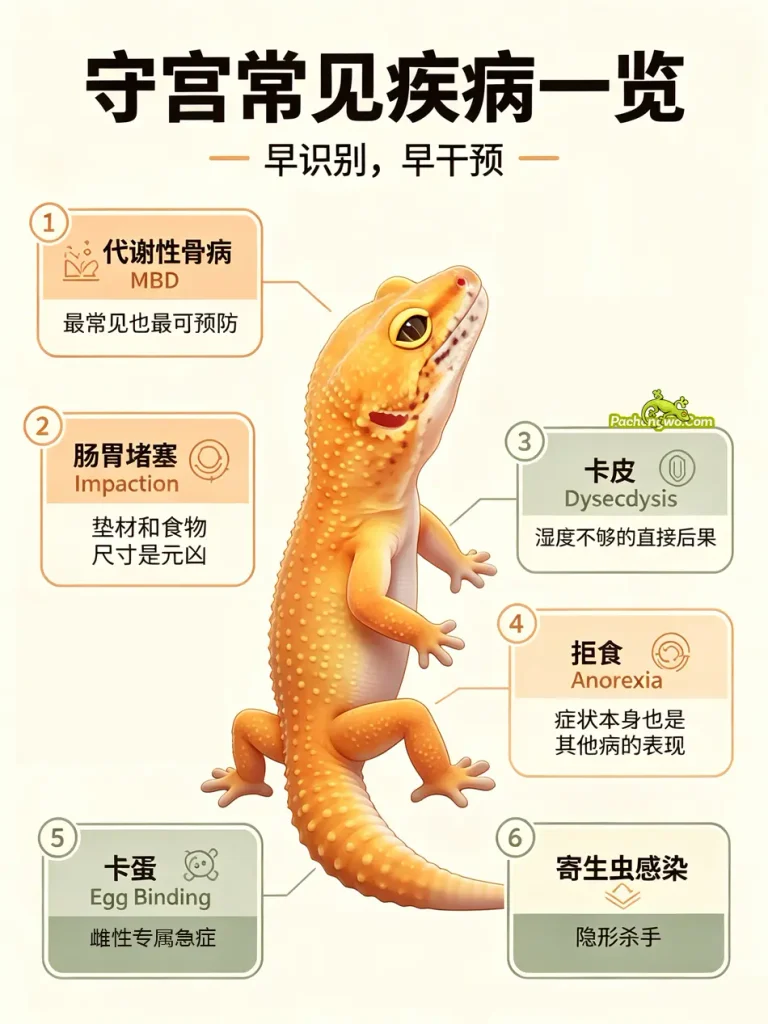 守宫常见疾病一览