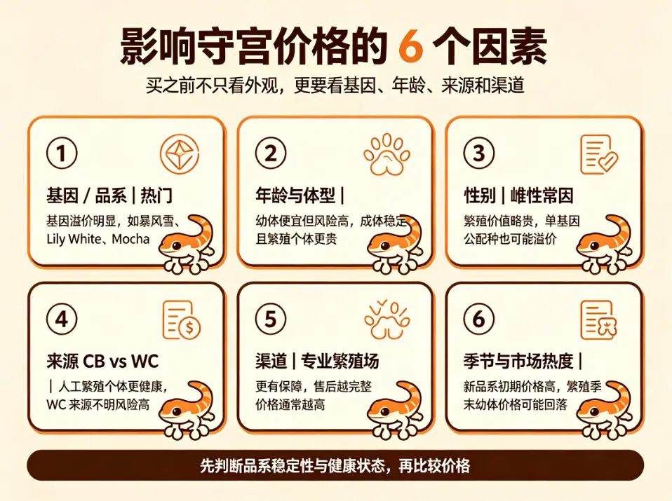 影响守宫价格的 6 个因素