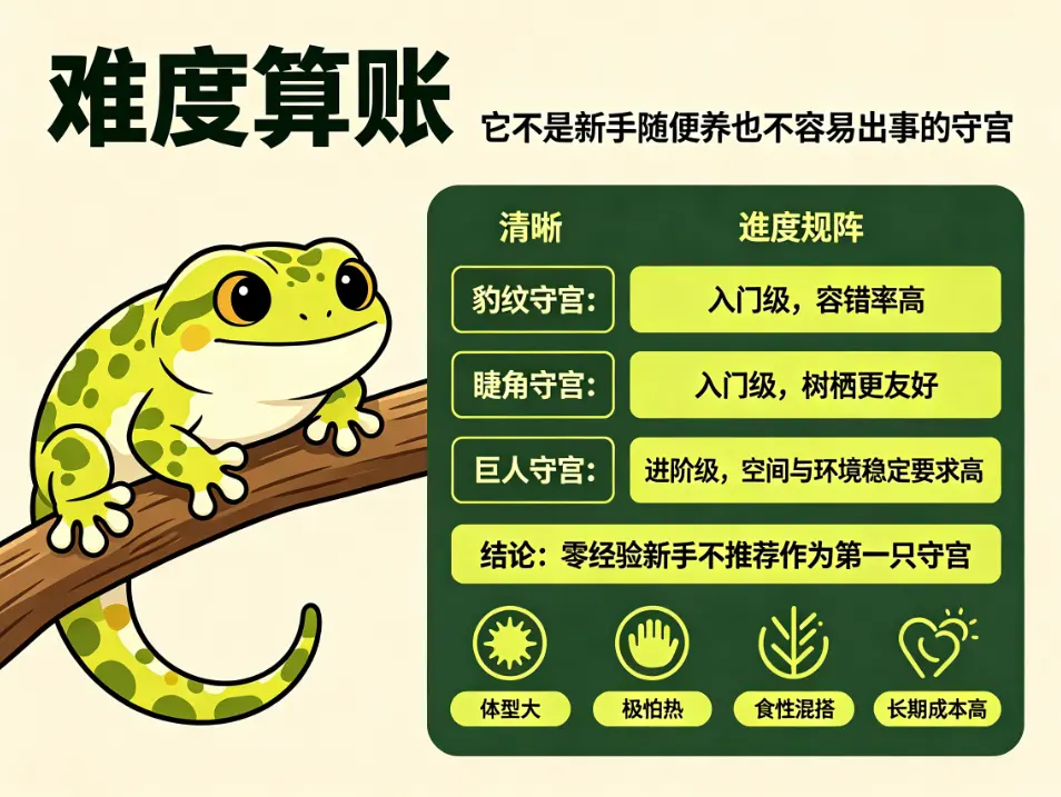 巨人守宫饲养难度经济账本