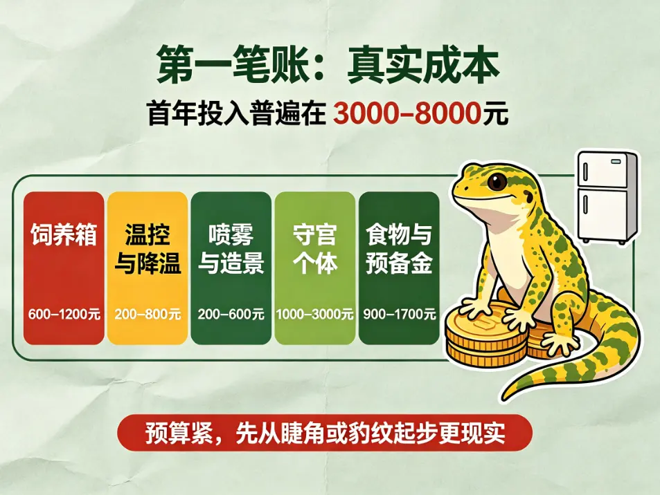 饲养巨人守宫的真实投入