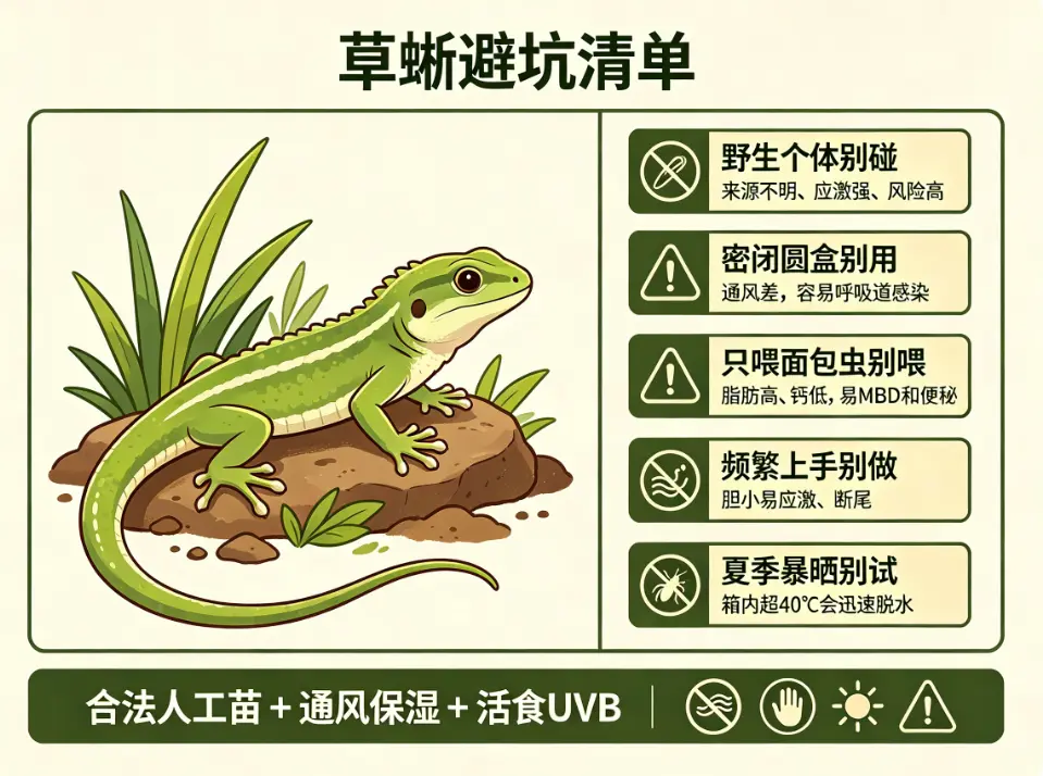 草蜥饲养避坑指南