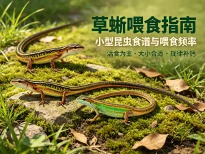 草蜥喂食指南：小型昆虫食谱与喂食频率