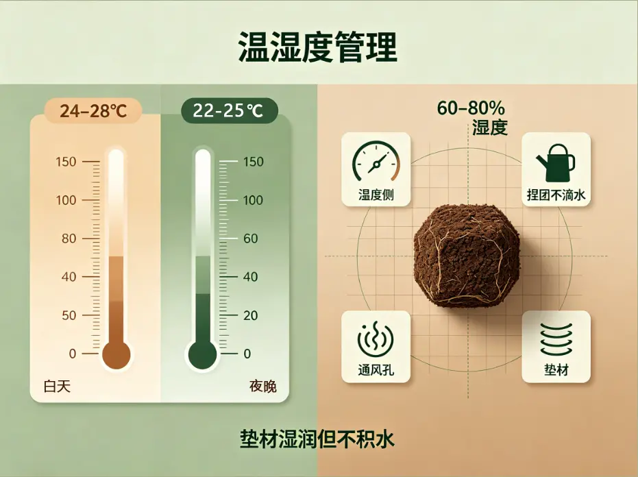 角蛙饲养攻略:温湿度怎么控