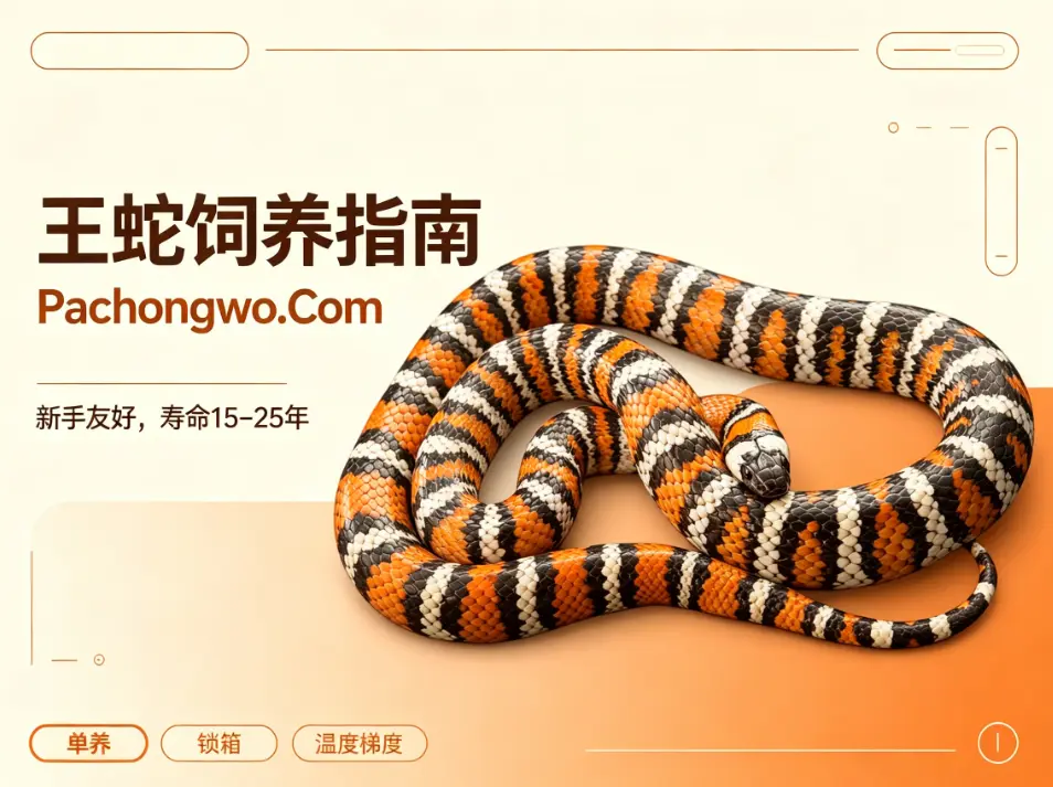 王蛇饲养指南，新手友好爬宠，寿命15-20年
