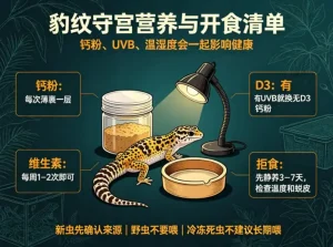 豹纹守宫食物与营养清单