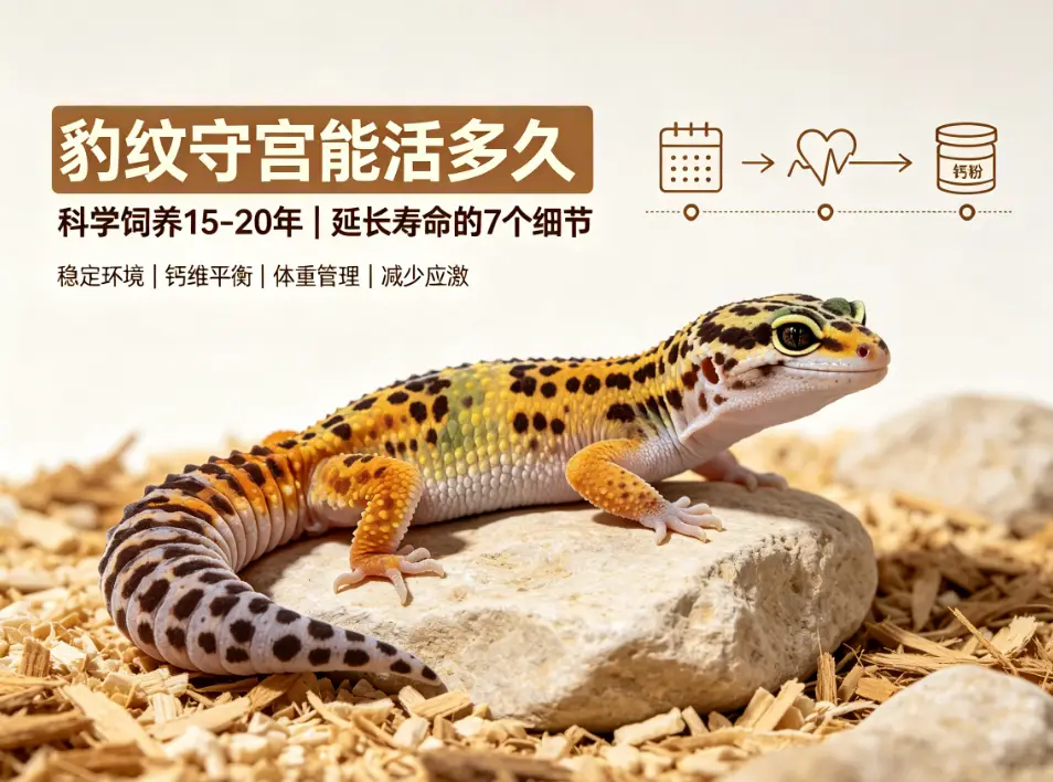 豹纹守宫能活多久？公母差异