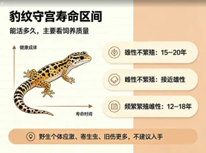 豹纹守宫寿命区间