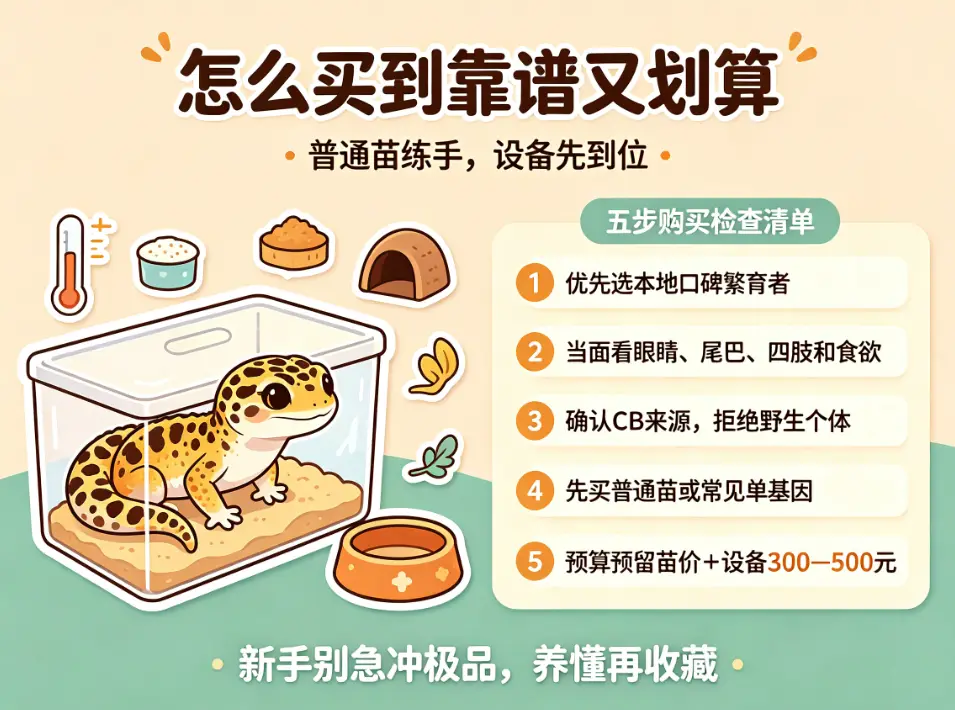 怎么选购豹纹守宫