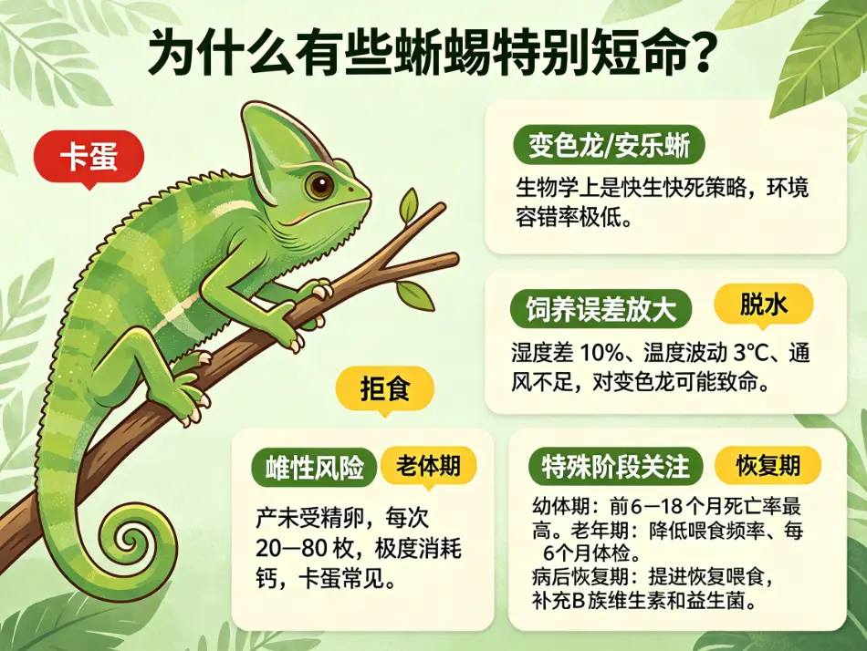 为什么有些蜥蜴特别短命