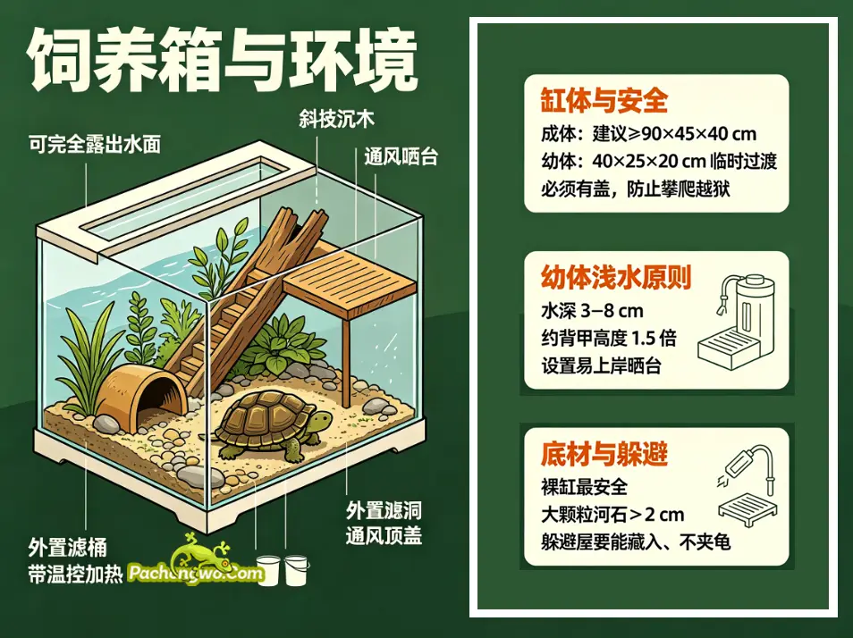 蛋龟饲养指南：饲养箱与环境
