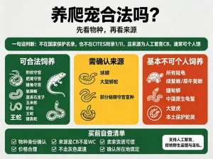 养爬宠合法吗？先看物种，再看来源