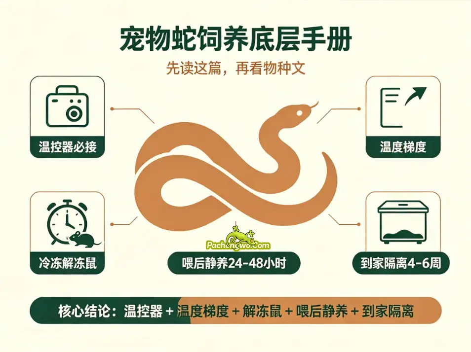 所有宠物蛇通用的底层操作手册