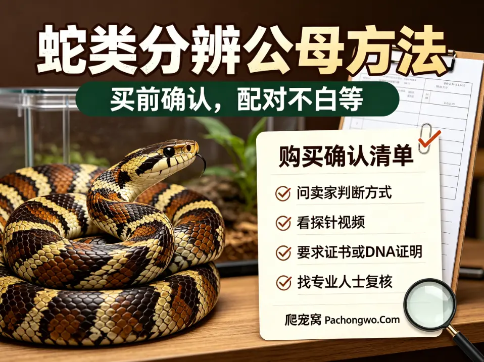 蛇类分辨公母方法