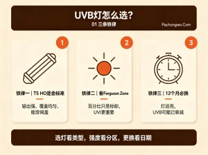 UVB灯怎么选？三条铁律