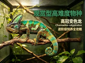 观赏型高难度物种 高冠变色龙 Chamaeleo calyptratus 进阶级饲养全攻略