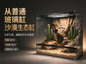 鬃狮蜥泡沫砖缸环境搭建步骤
