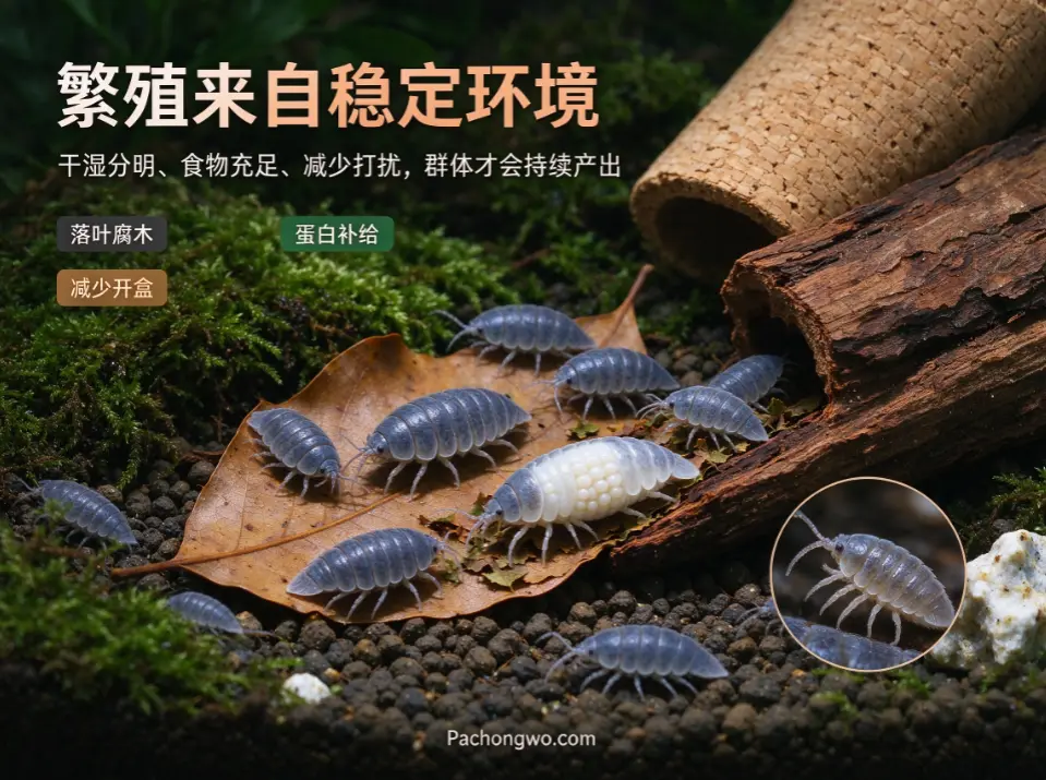 潮虫鼠妇饲养指南:繁殖来自环境稳定