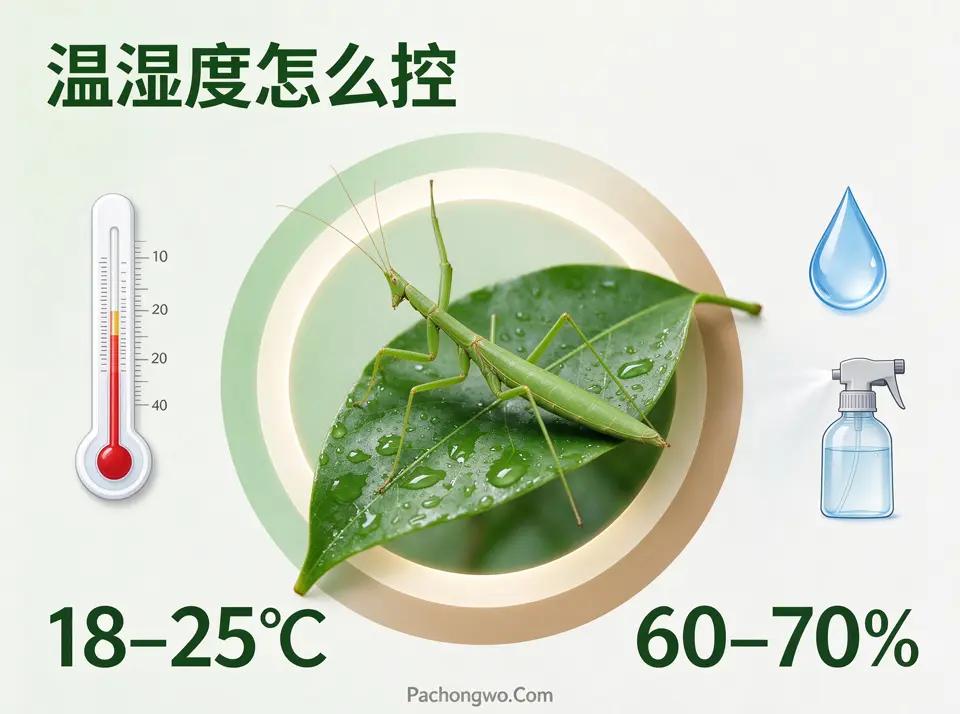 竹节虫饲养指南：温湿度怎么控